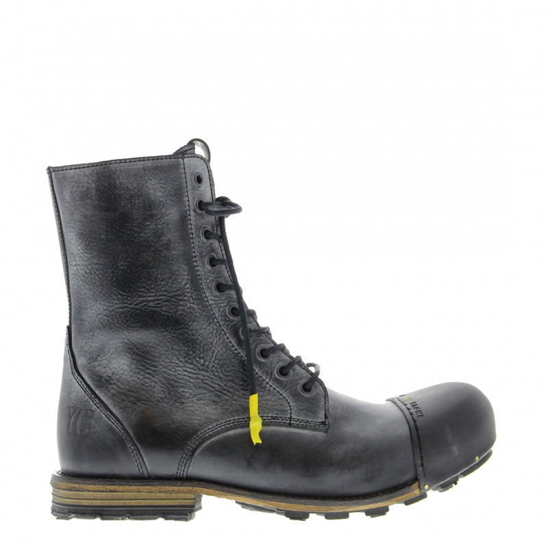 Industrial 8-a men high leather boot - black sole
